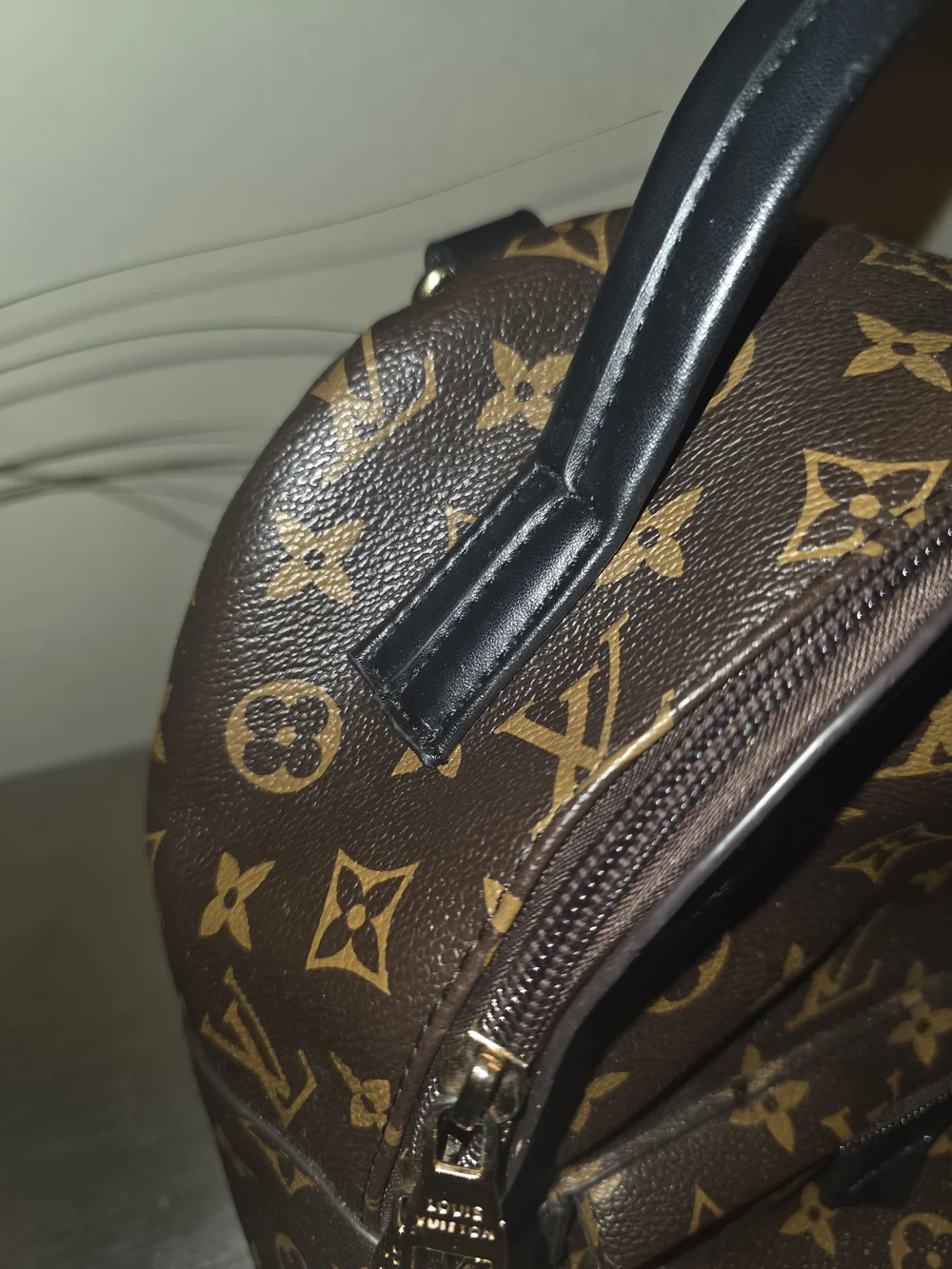 Unbranded  Mini Backpack in Brown and Gold